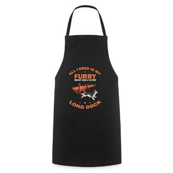 Sports nautiques pour chiens et sports nautiques pour chiens - Tablier de cuisine - noir - Devant - AI Model Male 185 dark (185cm)