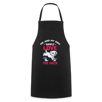 Sports nautiques pour chiens et sports nautiques pour chiens - Tablier de cuisine - noir - Devant - AI Model Male 185 dark (185cm)
