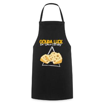 Design de charcuterie pour les fromagers - Tablier de cuisine - noir - Devant - AI Model Male 185 dark (185cm)