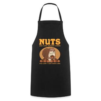 Cute Squirrel Grey Squirrel Squirrel Gift - Cooking Apron - black - Front - AI Model Male 185 dark (185cm)
