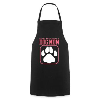 Dog Mama Mistress Dog Dog Owner Cadeau - Tablier de cuisine - noir - Devant - AI Model Male 185 dark (185cm)