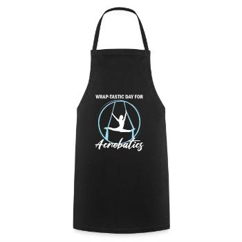 Aerial Silks für Aerial Yoga und Aerial Gymnastics - Kochschürze - Schwarz - Vorne - AI Model Male 185 dark (185cm)
