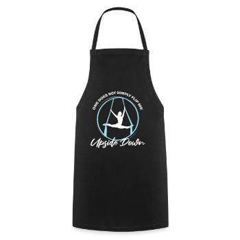 Aerial Silk Circus for Aerial Silk Performers - Cooking Apron - black - Front - AI Model Male 185 dark (185cm)
