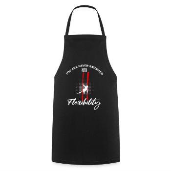 Aerial Silk Dancer for Aerial Ribbon and Aerialist - Cooking Apron - black - Front - AI Model Male 185 dark (185cm)