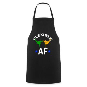 Ginga Capoeira für brasilianische Kampfsportarten - Kochschürze - Schwarz - Vorne - AI Model Male 185 dark (185cm)