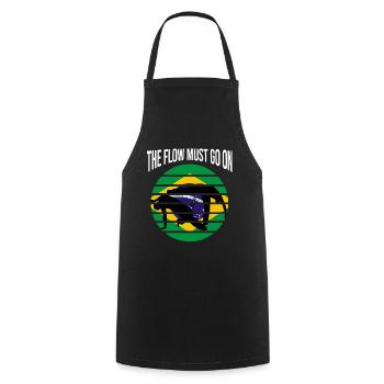 Ginga Capoeira für brasilianische Kampfsportarten - Kochschürze - Schwarz - Vorne - AI Model Male 185 dark (185cm)