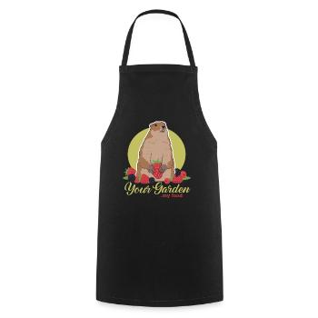 Marmots Mankai Groundhog Munggen Gift - Cooking Apron - black - Front - AI Model Male 185 dark (185cm)