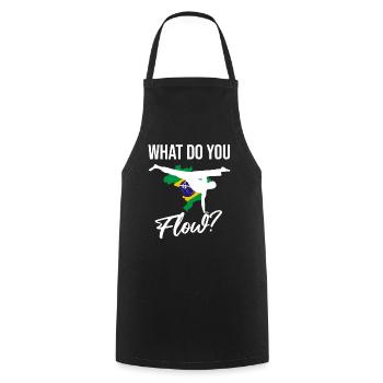 Capoeira Athletic pour la danse afro-brésilienne - Tablier de cuisine - noir - Devant - AI Model Male 185 dark (185cm)