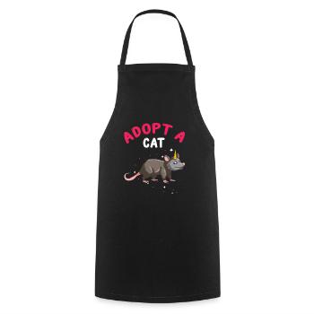 Opossum Design for raccoon fans and marsupial - Cooking Apron - black - Front - AI Model Male 185 dark (185cm)
