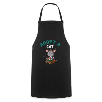 Opossum Design for raccoon fans and marsupial - Cooking Apron - black - Front - AI Model Male 185 dark (185cm)