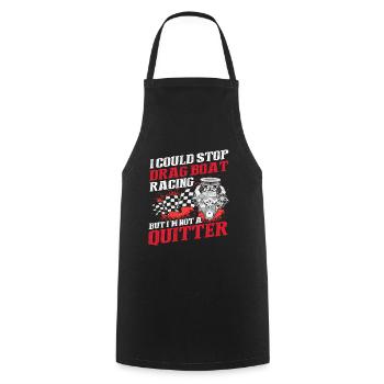 Racing boat design for drag boat racing - Cooking Apron - black - Front - AI Model Male 185 dark (185cm)