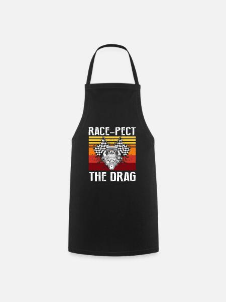 Drag Boot Design für Rennbootfahrer - Kochschürze - Schwarz