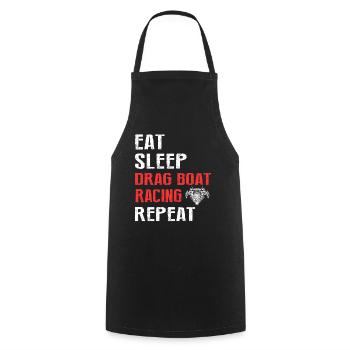 Speedboat Racing Design for Racing Boaters - Cooking Apron - black - Front - AI Model Male 185 dark (185cm)