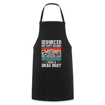 Conception de bateaux de dragster pour les plaisanciers de course - Tablier de cuisine - noir - Devant - AI Model Male 185 dark (185cm)
