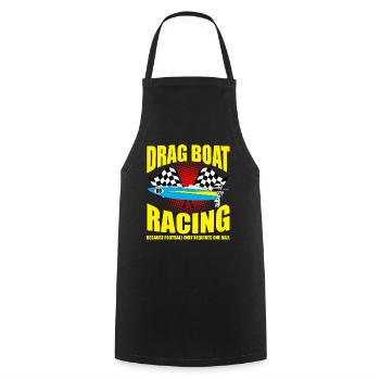 Conception de bateaux de dragster pour les plaisanciers de course - Tablier de cuisine - noir - Devant - AI Model Male 185 dark (185cm)