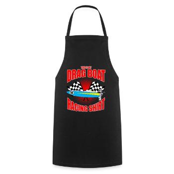 Speedboat Racing Design for Racing Boaters - Cooking Apron - black - Front - AI Model Male 185 dark (185cm)