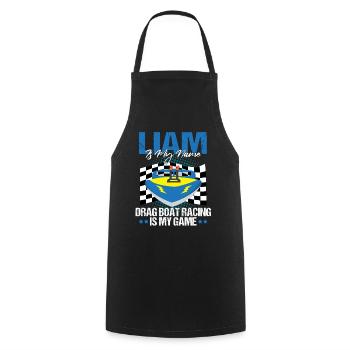 Speedboat Racing Design for Racing Boaters - Cooking Apron - black - Front - AI Model Male 185 dark (185cm)