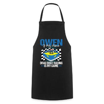 Speedboat Racing Design for Racing Boaters - Cooking Apron - black - Front - AI Model Male 185 dark (185cm)
