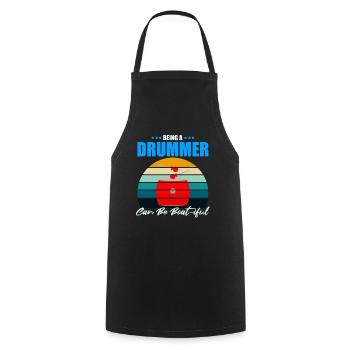 Dragon Boat Trainer for Chinese Boat Racing - Cooking Apron - black - Front - AI Model Male 185 dark (185cm)