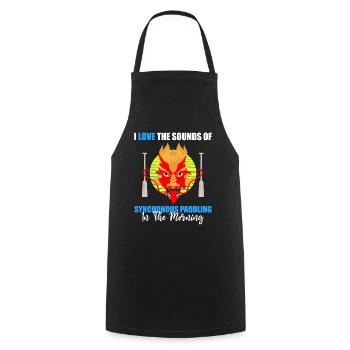 Dragon Boat Paddle pour le Festival de course de bateaux-dragons - Tablier de cuisine - noir - Devant - AI Model Male 185 dark (185cm)