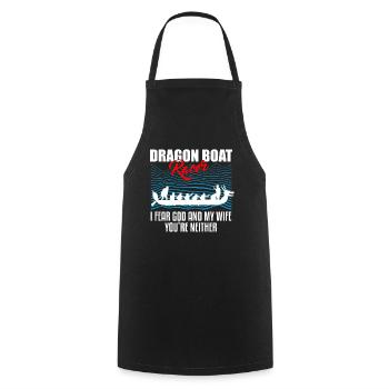 Dragon Boat Paddle pour le Festival de course de bateaux-dragons - Tablier de cuisine - noir - Devant - AI Model Male 185 dark (185cm)