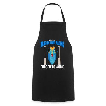 Dragon Boat Trainer for Chinese Boat Racing - Cooking Apron - black - Front - AI Model Male 185 dark (185cm)