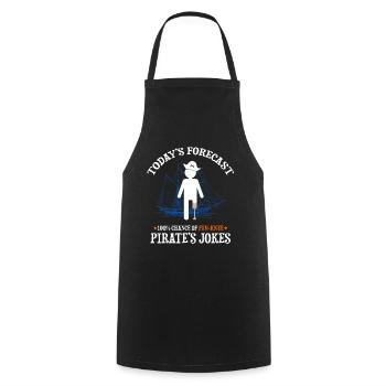 Artificial limb design for leg prosthesis - Cooking Apron - black - Front - AI Model Male 185 dark (185cm)