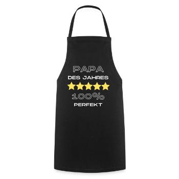 Papa des Jahres - Kochschürze - Schwarz - Vorne - AI Model Male 185 dark (185cm)