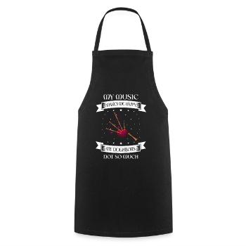 Bagpipes for pipers and Scots - Cooking Apron - black - Front - AI Model Male 185 dark (185cm)