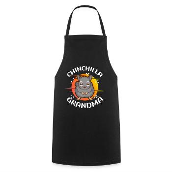 Chinchilla Grandma owner Chinchillas gift - Cooking Apron - black - Front - AI Model Male 185 dark (185cm)
