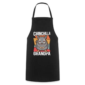 Chinchilla Grandpa owner Chinchillas gift - Cooking Apron - black - Front - AI Model Male 185 dark (185cm)