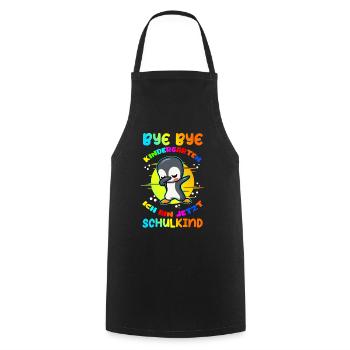 School Enrollment Schoolchildren School Beginners Gift - Cooking Apron - black - Front - AI Model Male 185 dark (185cm)