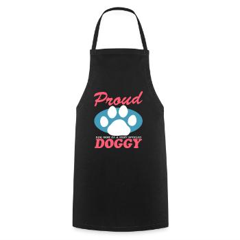 Chien Maman Propriétaire Chien Maîtresse Chien Cadeau - Tablier de cuisine - noir - Devant - AI Model Male 185 dark (185cm)