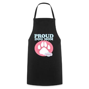 Chien Maman Propriétaire Chien Maîtresse Chien Cadeau - Tablier de cuisine - noir - Devant - AI Model Male 185 dark (185cm)