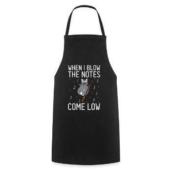 Basson pour basson anches et bassoniste - Tablier de cuisine - noir - Devant - AI Model Male 185 dark (185cm)