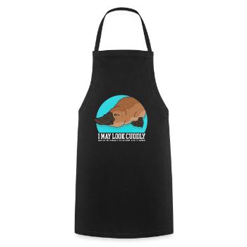 Platypus Platypus Platypus Gift - Cooking Apron - black - Front - AI Model Male 185 dark (185cm)