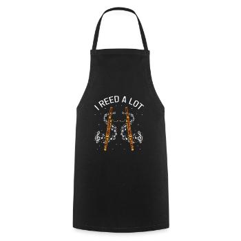 Bassoonist design for woodwind orchestra - Cooking Apron - black - Front - AI Model Male 185 dark (185cm)