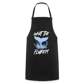Marine mammals for orca watching and humpback whale - Cooking Apron - black - Front - AI Model Male 185 dark (185cm)