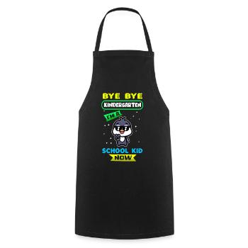 Retour à l’école Inscription Cadeau scolaire - Tablier de cuisine - noir - Devant - AI Model Male 185 dark (185cm)