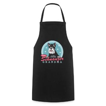 Zwergschnauzer Grandma Hunde Schnauzer Geschenk - Kochschürze - Schwarz - Vorne - AI Model Male 185 dark (185cm)