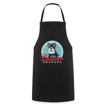 Schnauzer miniature Grand-père chien Schnauzer cadeau - Tablier de cuisine - noir - Devant - AI Model Male 185 dark (185cm)