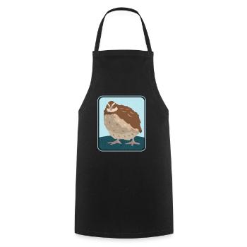 Quail Quail Keeping Quail Breeder Gift - Cooking Apron - black - Front - AI Model Male 185 dark (185cm)