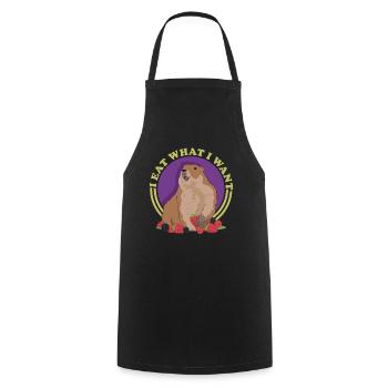 Murmeltiere Mankai Groundhog Munggen Geschenk - Kochschürze - Schwarz - Vorne - AI Model Male 185 dark (185cm)