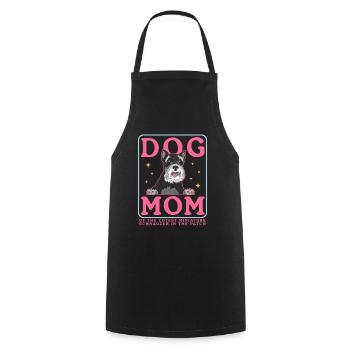 Schnauzer miniature Maman Schnauzer Chiens Cadeau - Tablier de cuisine - noir - Devant - AI Model Male 185 dark (185cm)