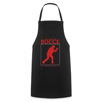 Boccia Bocce Bocciaspieler Boulesport Geschenk - Kochschürze - Schwarz - Vorne - AI Model Male 185 dark (185cm)