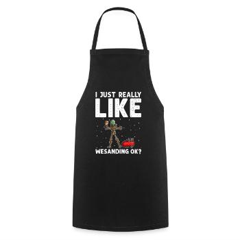 Car Painter Offer for Car Painters - Cooking Apron - black - Front - AI Model Male 185 dark (185cm)