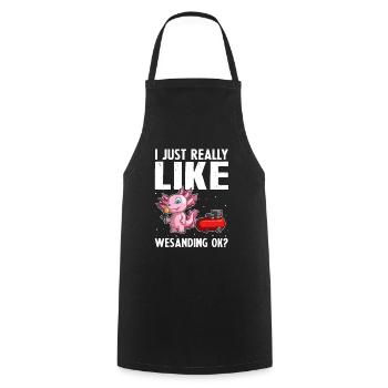 Car painter offer for coachbuilders - Cooking Apron - black - Front - AI Model Male 185 dark (185cm)