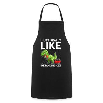 Car Painter Offer for Car Painters - Cooking Apron - black - Front - AI Model Male 185 dark (185cm)