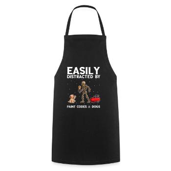 Car painter offer for coachbuilders - Cooking Apron - black - Front - AI Model Male 185 dark (185cm)