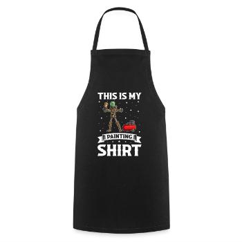 Car painter offer for body technicians - Cooking Apron - black - Front - AI Model Male 185 dark (185cm)